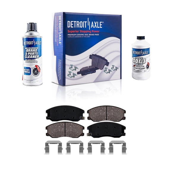 Detroit Axle - Front Brakes Brake Pads Replacement for Chevy Captiva Sport Saturn Vue Fits select: 2008-2009 SATURN VUE XE, 2007-2009 CHEVROLET EQUINOX LT