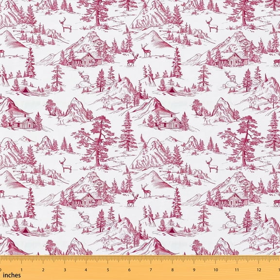 Manfei Antique Fabric by the Yard 1 Yard, Cozy Home Decor Fabric by the Yard, Black