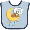 thumbnail image 3 of Inktastic I Love My Uncle Boys or Girls Baby Bib, 3 of 4