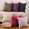 thumbnail image 1 of Cheers Beautiful Babysbreath Pattern Pillowcase Good Woven Bright-colored Polyester Cushion Cover for Party, 1 of 2