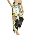 thumbnail image 2 of Disketp Black Head African Woman Print Women'S Comfy Pajama Pants Casual Drawstring Palazzo Lounge Wide Leg Pants, 2 of 9