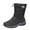 Solid Color, variant on Busydd Boots for Women Fashion Warm Fleece Lined Winter Boots Casual Solid Color Snow Boots Comfortable Outdoor Mid Calf Boots Round Toe Flat Boots