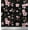 Black, variant on Soimoi Black Cotton Duck Fabric Blossom Floral Printed Fabric 1 Yard 42 Inch Wide