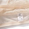 thumbnail image 4 of Women's Boy Short Panties Women's Sheer Lace Underwear Panties Mesh Lightweight Valentine's Day Casual Underpants Briefs Beige L, 4 of 6