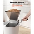 thumbnail image 6 of KFFKFF Manual Grain Mill with Adjustable Barley Crusher, Homebrew Malt Grinder for Wheat Beer Brewing - Features 2 Stainless Steel Rollers, 1.06 Gallon Hopper, and Durable Metal Base Plate, 6 of 9