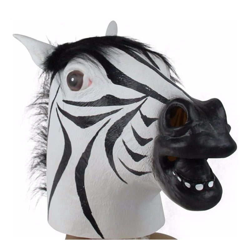 Máscara De Cebra Con Sonido Y Diadema – Bristol Novelty EM181, Ajustable, Para Fiestas Y Halloween