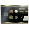 thumbnail image 2 of 1996-2007 Lebanon 25-500 Livres Coin Set BU, 2 of 2