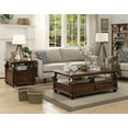 thumbnail image 3 of Walnut End Table with 2-Drawer Storage and Inviting Walnut Finish, 3 of 8