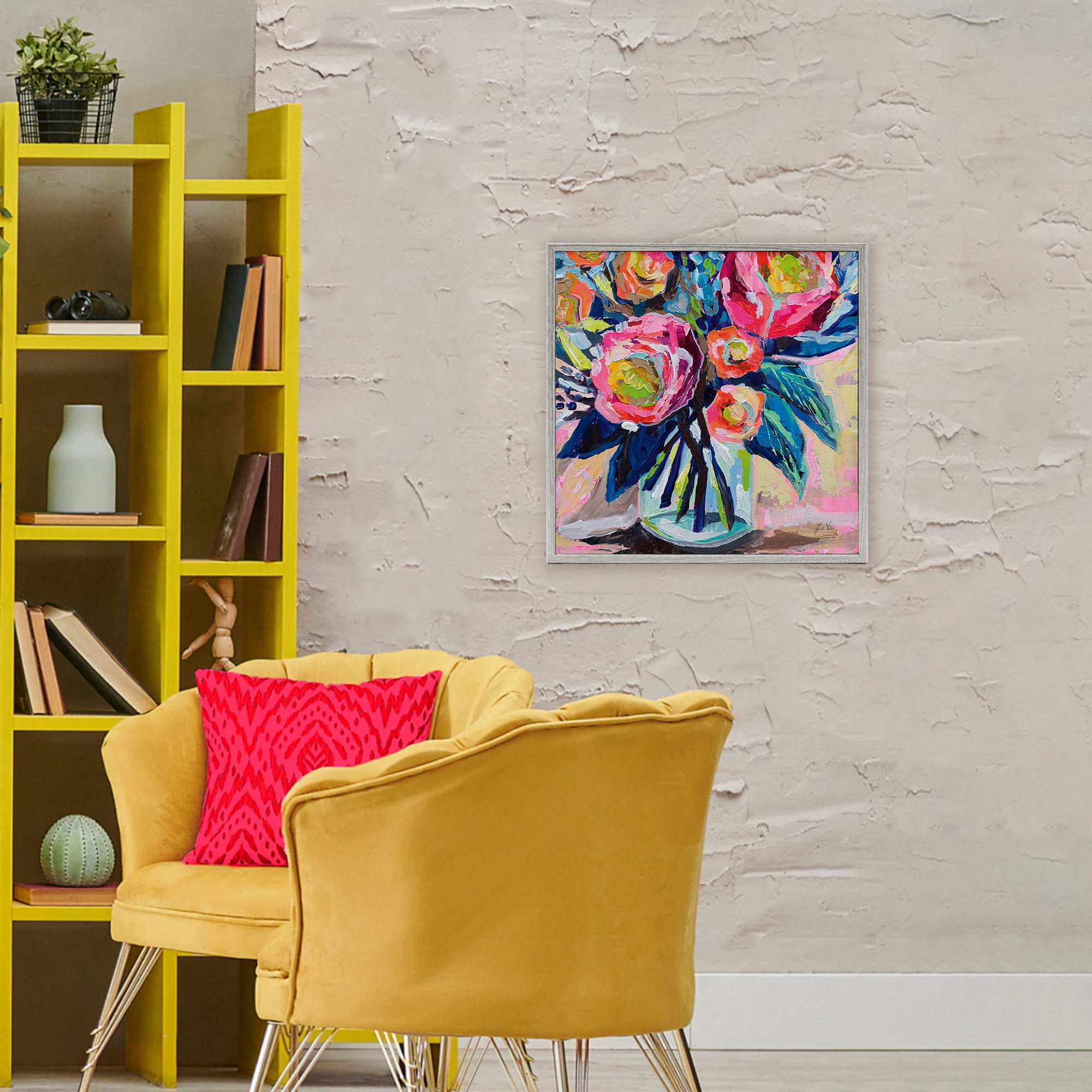 Stupell Industries Because You Love Me Gray Framed Giclee Art, design by Jeanette Vertentes