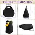 thumbnail image 2 of Aspire Neoprene Lunch Bag Thick Insulated Lunch Tote Bags Reusable Lunch Container Box Cooler with Zipper - Black, 2 of 6