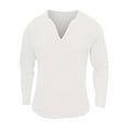 thumbnail image 3 of VJATTWR Long Sleeve Mens Shirts Casual Pullover Shirts for Men Lightweight Stripes Men Tshirts Xl, 3 of 8