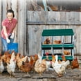 thumbnail image 4 of Towallmark Chicken Nesting Boxes, 6/8/10-Holes Metal Chicken Laying Box with Inclined Nesting Boxes, Bottom Holes & Resting Platform, Fit for Different Chicken Breeds, with Metal Legs, 4 of 9