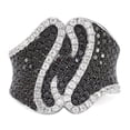 thumbnail image 5 of Brilliant Embers Sterling Silver  Fancy Black & Clear CZ Ring, 5 of 5