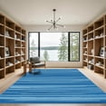 thumbnail image 2 of ODIKA 5'x7' Machine Washable Non-Slip Area Rug, Modern Blue High Traffic Rug with Pad, Blue, 1053180, 2 of 8