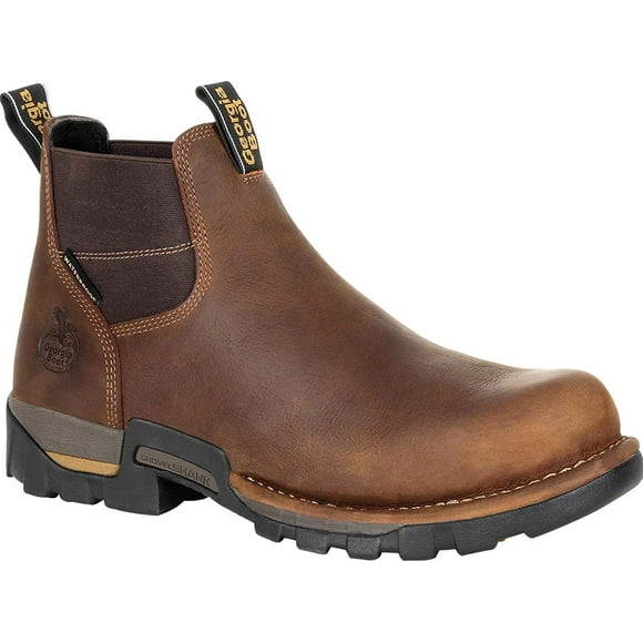Georgia Boot Eagle One Waterproof Chelsea Work Boot Brown