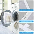 thumbnail image 4 of 2Pcs Dry Net Bag Shoe Dryer Bag Laundry Bag Washing Machine Dryer Door Shoe Net Bag with Elastic Straps Polyester Mesh Travel Storage Zipper Reusable White Sneaker, 4 of 5