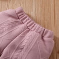 thumbnail image 2 of Gibobby Conjunto para bebé niña pequeñas de manga larga de color sólido Breasted Tops Pantalones Trajes de dos piezas Conjunto deportivo informal para niños Ropa(Rosa,3-6 Meses), 2 of 5