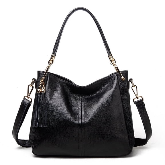 Women's Bag 2024 New Genuine Leather Women's Bag Mom's Bag Large Capacity Handbag Large Bag Soft Leather One Shoulder Crossbody Bag