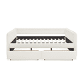 thumbnail image 6 of Tcbosik Upholstered Daybed with 2 Drawers, Queen Size Boucle Fabric Sofa Bed for Small Space, Easy Assembly, Beige, 6 of 11