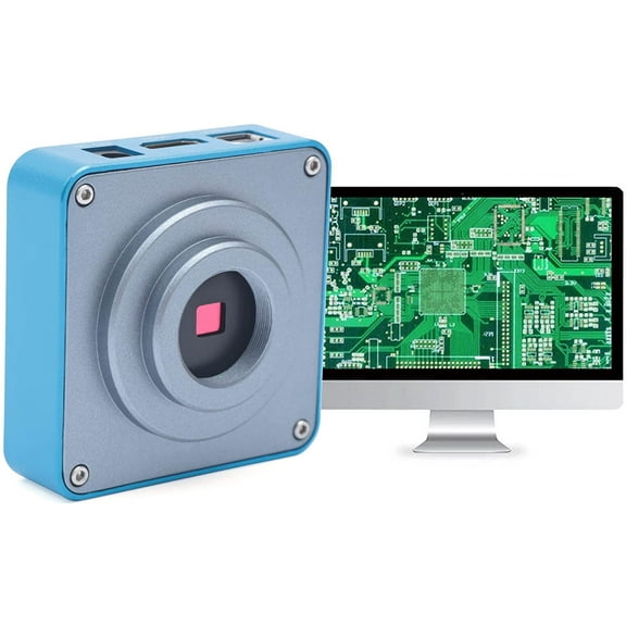 Miumaeov 1080P 60FPS HDMI USB C-Mount Industry Microscope Digital Video Camera