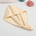 thumbnail image 1 of Gorro de ducha absorbente de agua con toalla para secar el cabello de secado rápido de vellón (beige) Wdftyju Para estrenar, 1 of 1