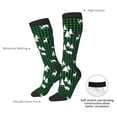thumbnail image 4 of Xecao Christmas tree green plaid Print Compression Socks for Both Men And Women for Running, Travel, Flight, Nurse, 4 of 6
