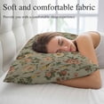 thumbnail image 5 of Vintage Spring Floral Throw Pillow Covers, Farmhouse Flowers Green Vintage Soft Breathable Pillow Cases with Invisible Zipper for Sleeping, Small Pillowcases for Couch Bed Sofa Chair 16x24 Inches, 5 of 9