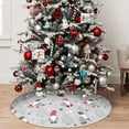thumbnail image 5 of Lsque Santa with Gifts Print Christmas Tree Skirt, Tree Skirt with Ties or Velcro, Perfect for Holiday Decorations, Halloween, and New Year-48", 5 of 7
