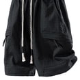 thumbnail image 4 of successthop Soccer Shorts Men Rayon Knee Length Sweatpant Shorts Drawstring Elastic Waist Bottoms Quick Dry Beachwear 2XL, 4 of 5