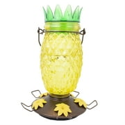 Perky-Pet Yellow Pineapple Top-Fill Glass Hummingbird Feeder  28 oz