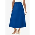 thumbnail image 2 of Jessica London Plus Size Stretch Denim Long Skirt, 2 of 3
