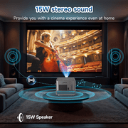 [1100 ANSI & Built-in TV] Magcubic Portable Projector 1080P Native with Auto Focus, Auto Keystone Correction, WiFi & Bluetooth, Built-in Streaming TV Stick, Supports 4K HDR10, Ideal for Home Theater