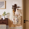 thumbnail image 3 of shiyou-Swivel Coat Rack, Wooden Coat Hooks Wall Mounted, Entryway Hat Rack with 5 Swivel Foldable Arms, Hat Wall Rack for Bathroom, Kitchen, Bedroom, Entryway (Walnut Wood Color), 3 of 4