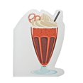 thumbnail image 1 of Lot de 12 Serviettes 3 Plis en Forme de Chocolat Milkshake - Ensemble de 6, 1 of 4