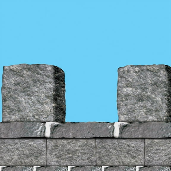 6 Pack Beistle Stone Wall Border Trim Party Wall Decoration