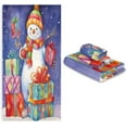 thumbnail image 7 of Dreamtimes Christmas Snowman Towel Set of 3, Highly Absorbent Soft Towels with Bath Towel, Hand Towel and Washcloth for Bathroom Hotel Gym Spa, 7 of 7