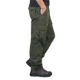 thumbnail image 2 of Qarigey Pantalón casual de poliéster para hombre con amplio espacio de bolsillo Actividades al aire libre Pantalón cálido de invierno Prendas para la parte inferior del cuerpo Verde XL, 2 of 6