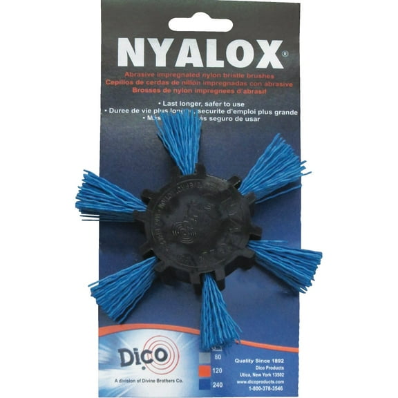 DiCo. 7200039 4" Fine Nyalox Flap Wire Brush