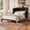 Espresso, variant on Queen Murphy Bed Cabinet, Space-Saving Wall Bed with Wooden Doors and Faux Drawers, Foldable Hidden Bed with Storage Shelf for Guest Room Apartment Office, White