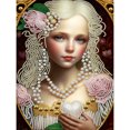 thumbnail image 1 of (GSYX94) Serie Personajes Elegante Con Diamante Parcial Pintura Resina Con Forma Especial Diamante 30x40cm, 1 of 9