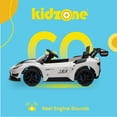 thumbnail image 2 of Kidzone 12V Ride On Car for Kids,Licensed Maserati GT2 Electric Battery Powered Sports Car Toy w/ Remote Control & Manual Drive, LED Lights, Bluetooth & USB & AUX Port - White, 2 of 7