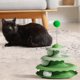 thumbnail image 4 of Juguete Interactivo para Gatos con Disco Giratorio, Pista de Tres Capas y Bolas Rodantes, Base Antideslizante Ponderada, Juguete Rompecabezas de ABS Duradero para Gatos y Gatitos de Interior, 4 of 8