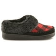 thumbnail image 3 of Guide Gear Women's Faux Fur Collar Clog Slippers Black/Red Buffalo Plaid 10B     (Medium), 3 of 8