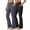 BlueGray & Black, variant on Rosvigor Flare Yoga Pants for Women High Waisted Leggings Tummy Control Workout Pants No Front Seam Trousers with Pockets