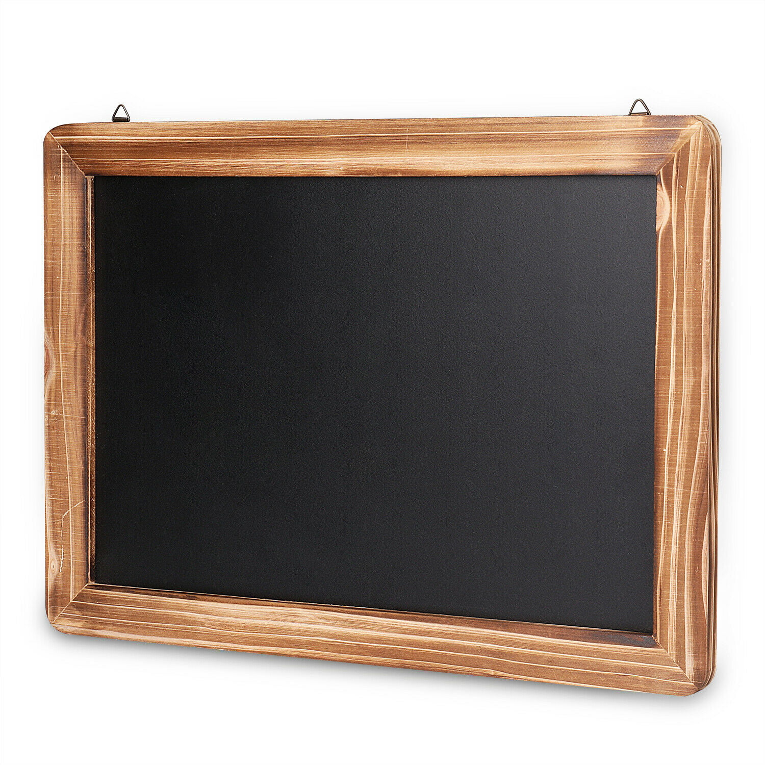 Vintage Wall Mounted Brown Wood Framed Chalkboard Sign 36 x 24 Inch 