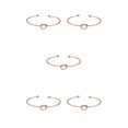 thumbnail image 3 of Jumpingount de metal, abierta de estilo Simple, decoración de ropa para el cuerpo, accesorio de joyería, pulseras, brazalete para Dorado 5piezas Jumpingount CBP234438, 3 of 4