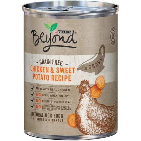 Creole Chicken Recipe - Purina Beyond Chicken & Sweet Potato Recipe in Gravy Grain-Free Wet Dog Food, 12.5-Oz, Case of 12