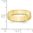 thumbnail image 3 of 10K Yellow Gold 5mm Flat with Step Edge Band Ring Size 10, 3 of 7