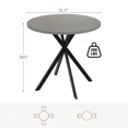 thumbnail image 3 of Small Round Dining Table for 2-4 People, 31.8" Modern Round Kitchen Table, Space-Saving Table for Living Dining Room, Coffee ,Apartment, 3 of 7