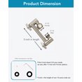 thumbnail image 4 of Brazo Extensor para Ducha Singing Rain 13 cm Ajustable en Níquel, 4 of 9